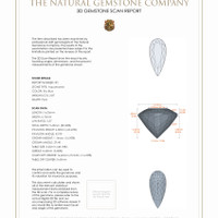 5.80&nbsp;Ct.Tw.Total Carat Weight Aquamarine Pair from Brazil 3 D Scan Report