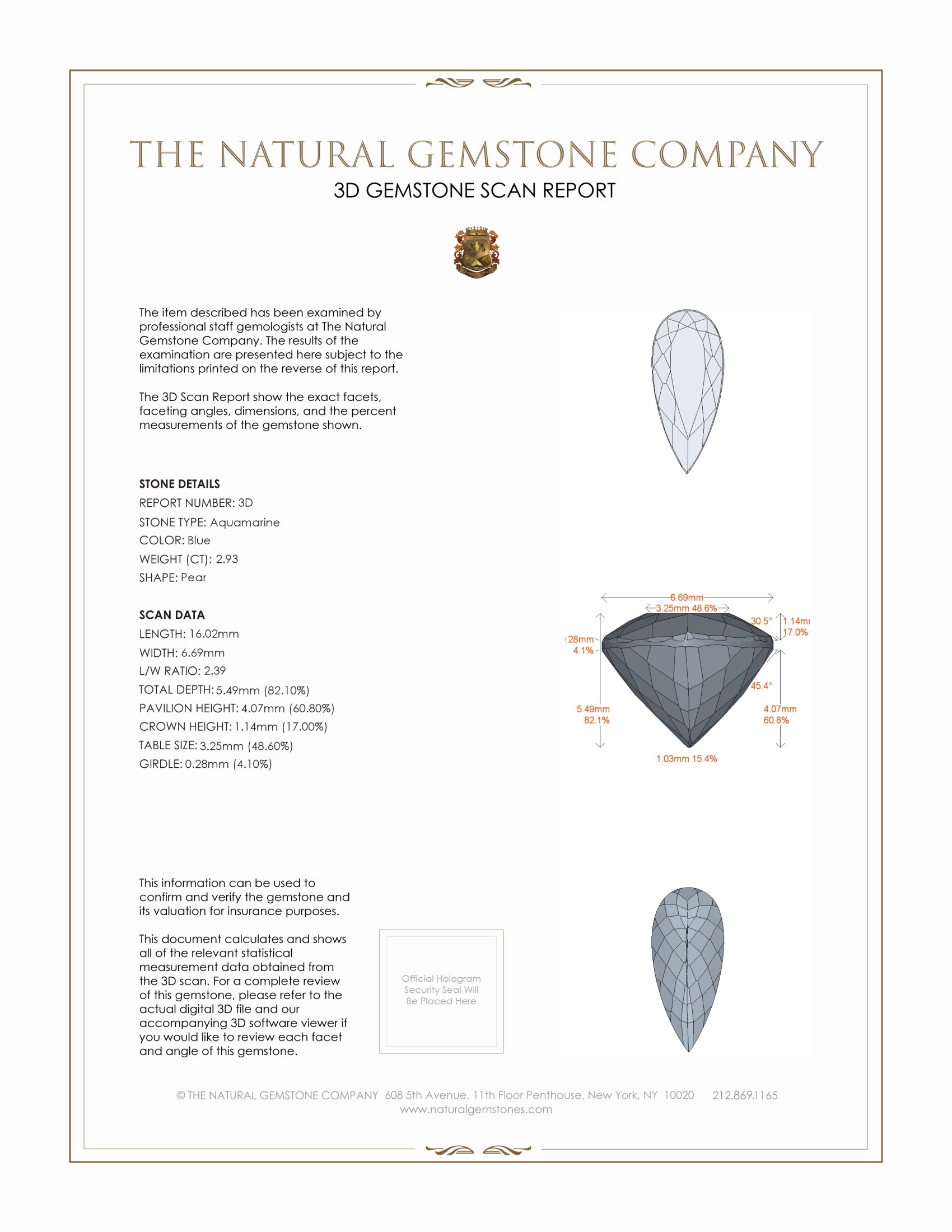 5.80 Ct.Tw. Aquamarine Pair from Brazil