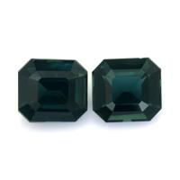 6.07&nbsp;Ct.Tw.Total Carat Weight Bluish Green Sapphire Pair from Madagascar Video