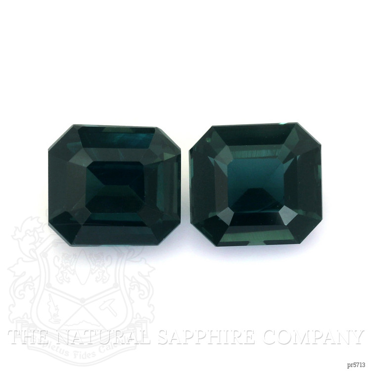 6.07 Ct.Tw. Bluish Green Sapphire Pair from Madagascar