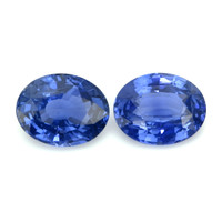 6.03&nbsp;Ct.Tw.Total Carat Weight Blue Sapphire Pair from Ceylon (Sri Lanka) Video
