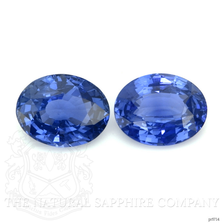 6.03 Ct.Tw. Blue Sapphire Pair from Ceylon (Sri Lanka)