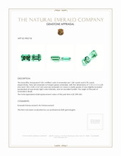 1.86 Ct.Tw.Total Carat Weight Emerald Pair from Brazil Appraisal