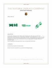 1.86 Ct.Tw.Total Carat Weight Emerald Pair from Brazil Appraisal