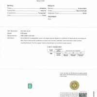 1.86 Ct.Tw.Total Carat Weight Emerald Pair from Brazil Scan Report