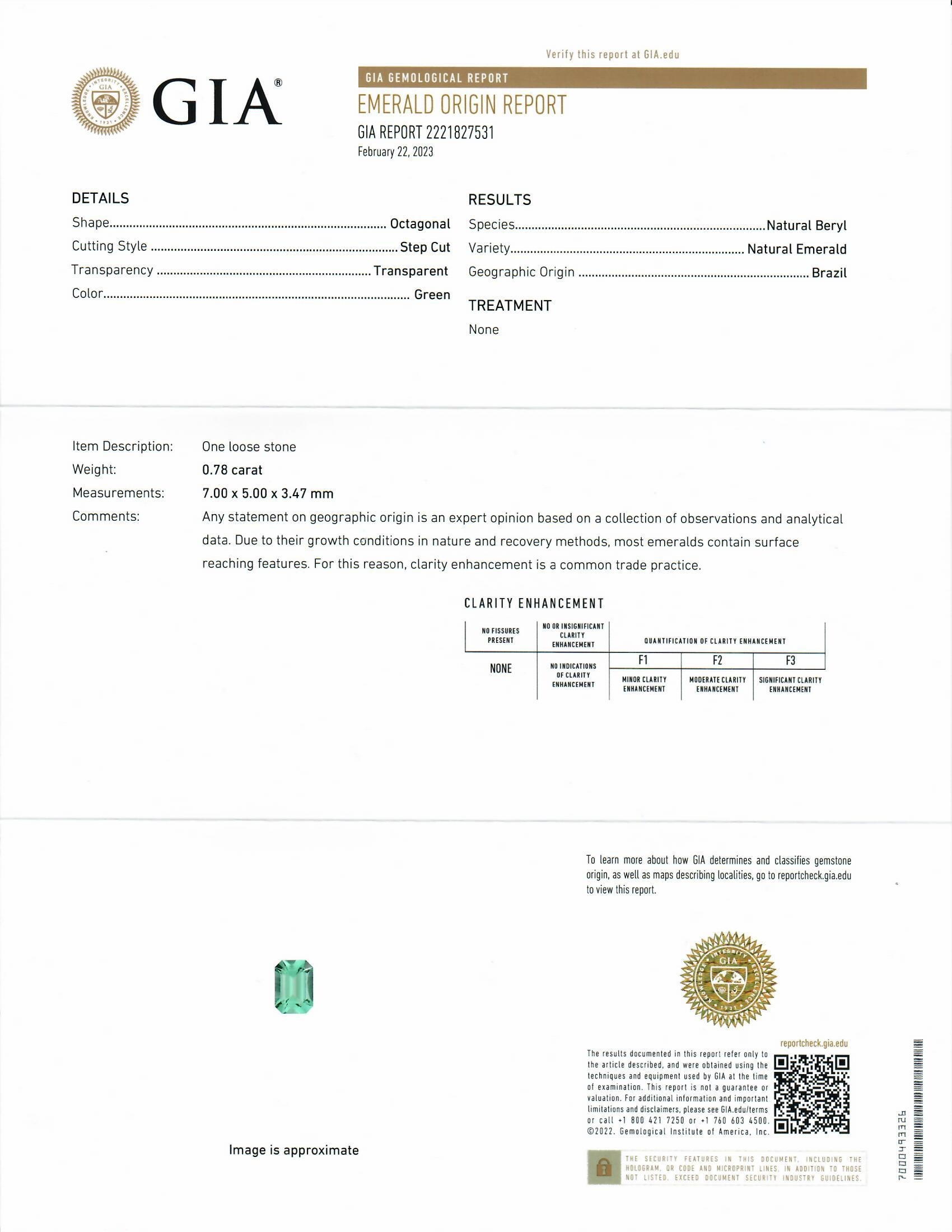 1.86 Ct.Tw. Emerald Pair from Brazil