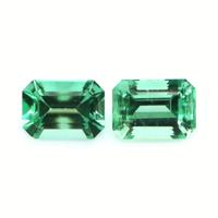 1.86 Ct.Tw.Total Carat Weight Emerald Pair from Brazil Video