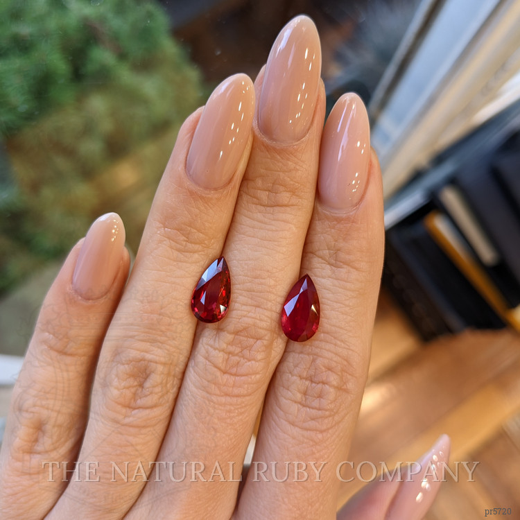 4.22 Ct.Tw. Ruby Pair from Mozambique