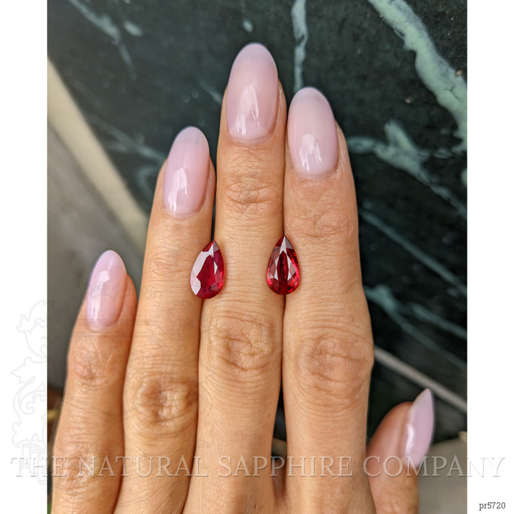 4.22 Ct.Tw. Ruby Pair from Mozambique