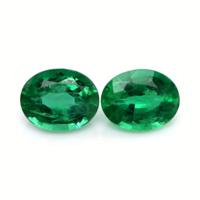 4.54 Ct.Tw.Total Carat Weight Emerald Pair from Zambia Video