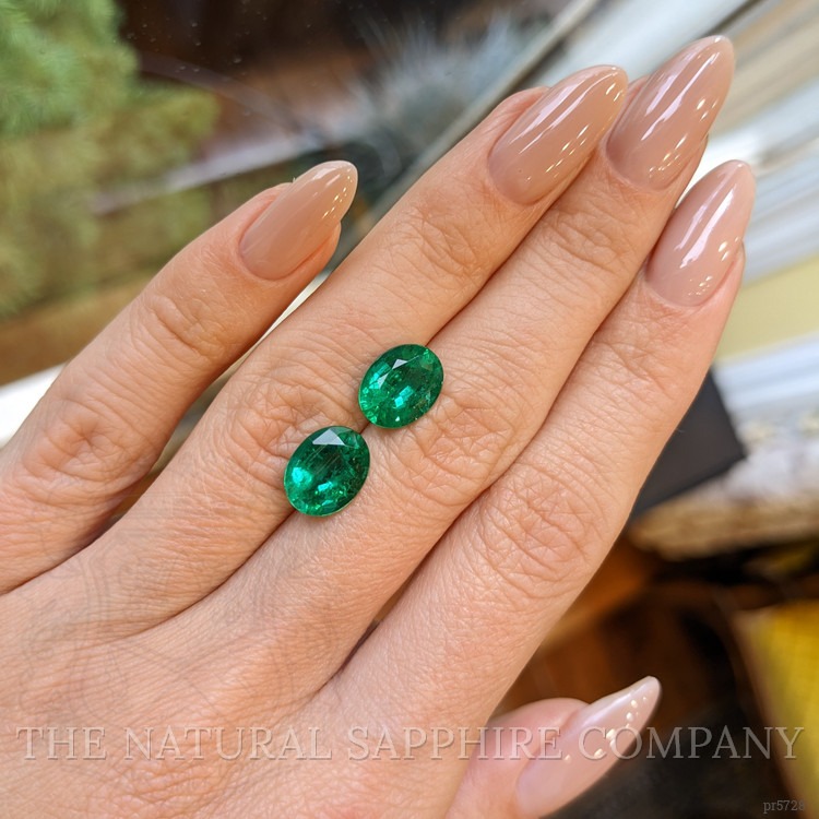 4.54 Ct.Tw. Emerald Pair from Zambia