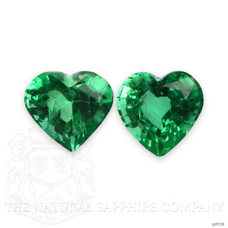 3.64 Ct.Tw. Emerald Pair from Zambia