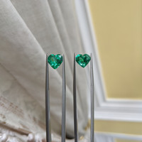3.64 Ct.Tw.Total Carat Weight Emerald Pair from Zambia Life Style