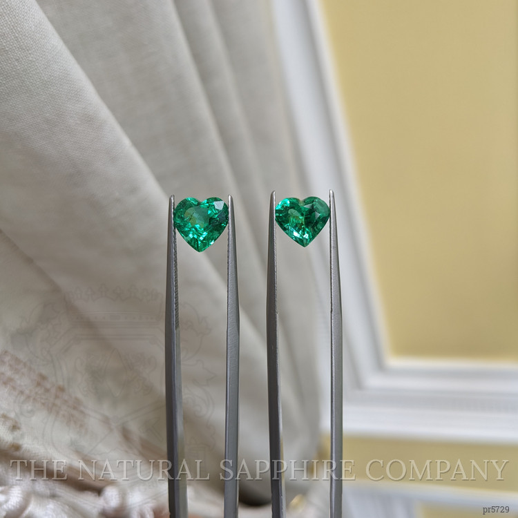 3.64 Ct.Tw. Emerald Pair from Zambia