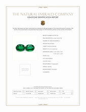 6.60 Ct.Tw.Total Carat Weight Emerald Pair from Zambia Scan Report