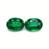 6.60 Ct.Tw.Total Carat Weight Emerald Pair from Zambia Video