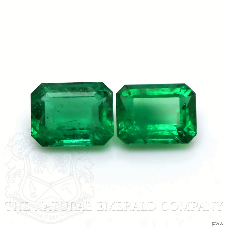 9.42 Ct.Tw. Emerald Pair from Zambia