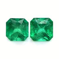 3.48 Ct.Tw.Total Carat Weight Emerald Pair from Ethiopia Video