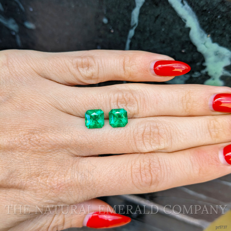 3.48 Ct.Tw. Emerald Pair from Ethiopia