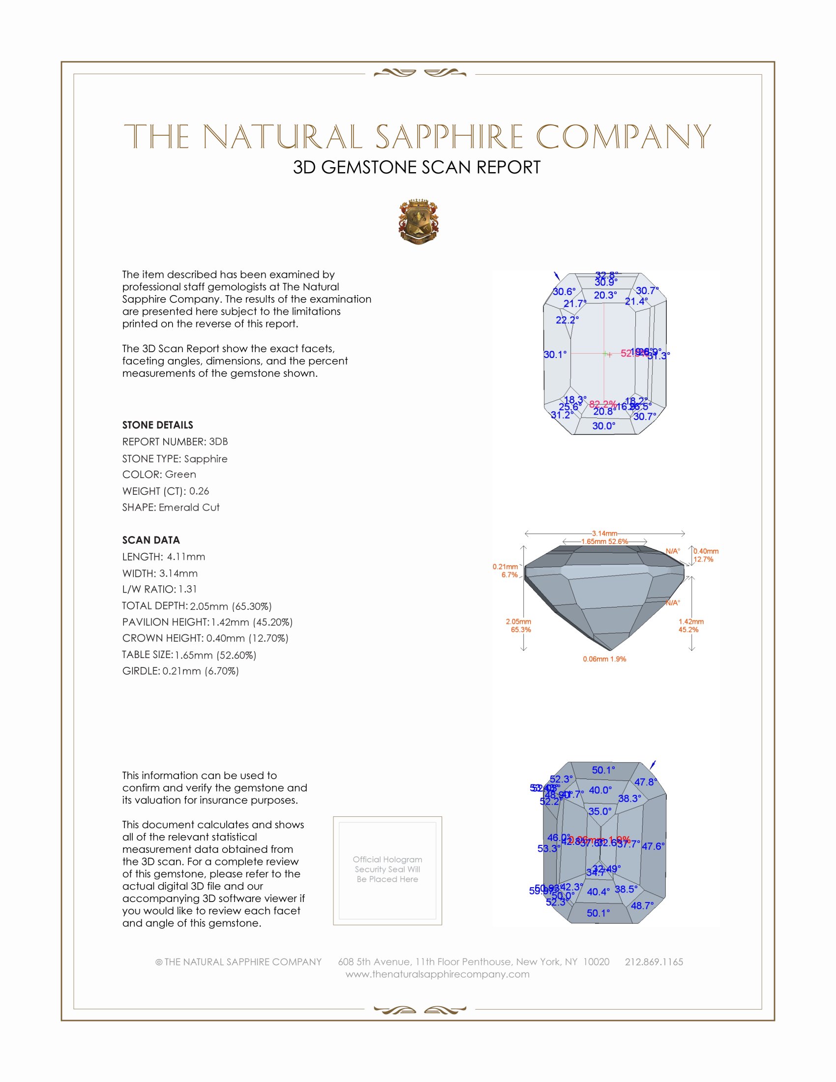 0.50 Ct.Tw. Green Sapphire Pair from Madagascar