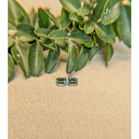 0.54 Ct.Tw.Total Carat Weight Green Sapphire Pair from Madagascar Life Style