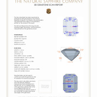 0.54 Ct.Tw.Total Carat Weight Sapphire Pair from Madagascar 3 D Scan Report