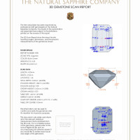 0.48 Ct.Tw.Total Carat Weight Sapphire Pair from Madagascar 3 D Scan Report