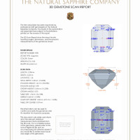 0.61 Ct.Tw.Total Carat Weight Sapphire Pair from Madagascar 3 D Scan Report