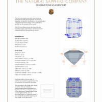 0.59 Ct.Tw.Total Carat Weight Bluish Green Sapphire Pair from Madagascar 3 D Scan Report
