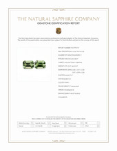 0.54 Ct.Tw.Total Carat Weight Green Sapphire Pair from Madagascar Scan Report