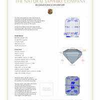 0.54 Ct.Tw.Total Carat Weight Sapphire Pair from Madagascar 3 D Scan Report