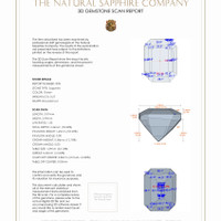 0.54 Ct.Tw.Total Carat Weight Sapphire Pair from Madagascar 3 D Scan Report