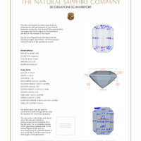 0.53 Ct.Tw.Total Carat Weight Bluish Green Sapphire Pair from Madagascar 3 D Scan Report