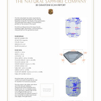 0.47 Ct.Tw.Total Carat Weight Sapphire Pair from Madagascar 3 D Scan Report