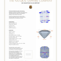 0.50 Ct.Tw.Total Carat Weight Sapphire Pair from Madagascar 3 D Scan Report