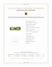0.60 Ct.Tw.Total Carat Weight Yellowish Green Sapphire Pair from Madagascar Scan Report