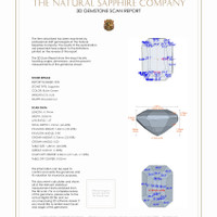 0.52 Ct.Tw.Total Carat Weight Sapphire Pair from Madagascar 3 D Scan Report