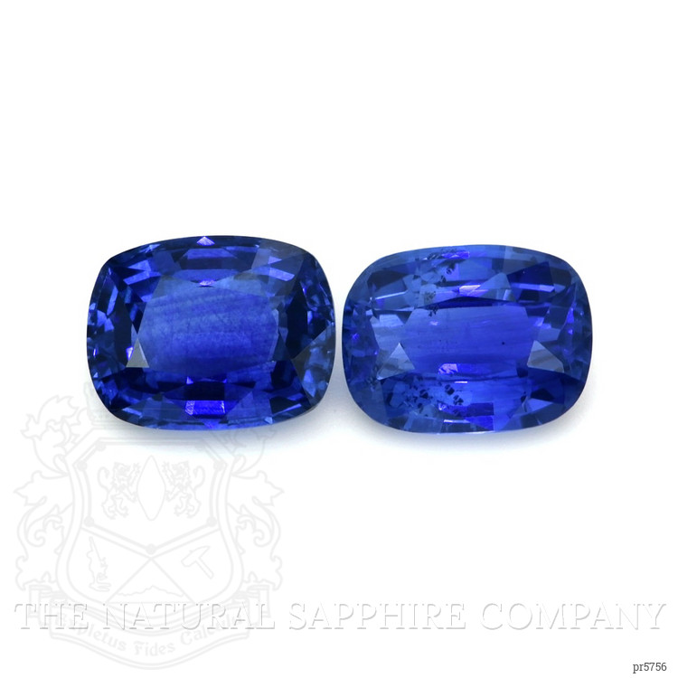 4.35 Ct.Tw. Blue Sapphire Pair from Ceylon (Sri Lanka)