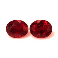 4.00&nbsp;Ct.Tw.Total Carat Weight Ruby Pair from Burma (Myanmar) Video