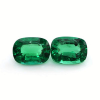 6.03 Ct.Tw.Total Carat Weight Emerald Pair from Zambia Video