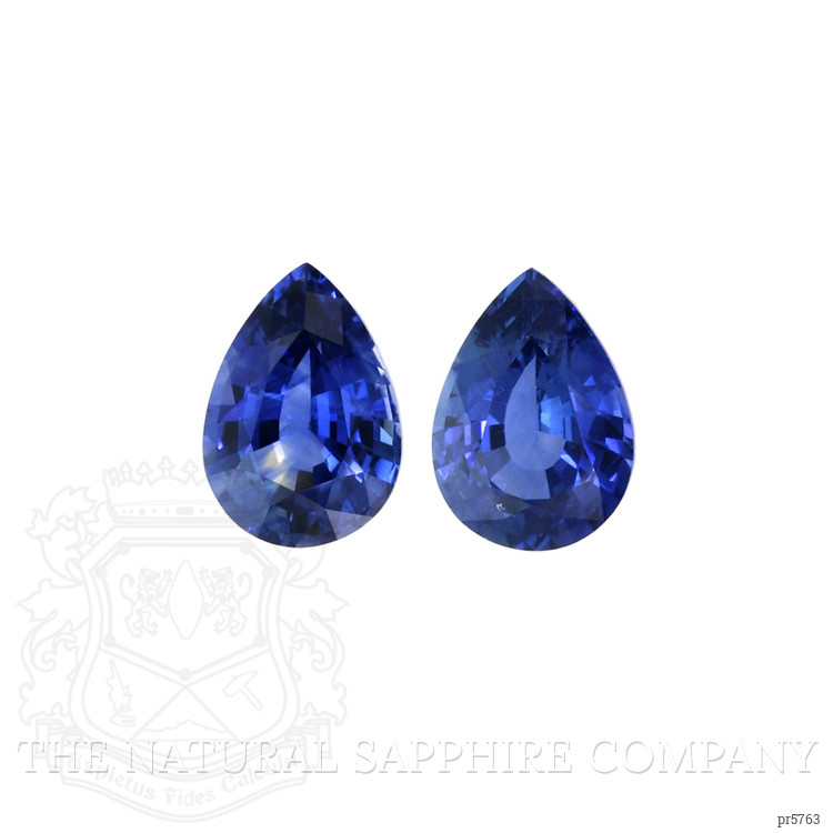 1.68 Ct.Tw. Blue Sapphire Pair from Ceylon (Sri Lanka)