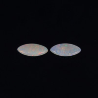 1.61 Ct.Tw.Total Carat Weight Cabochon Opal Pair from Australia Video
