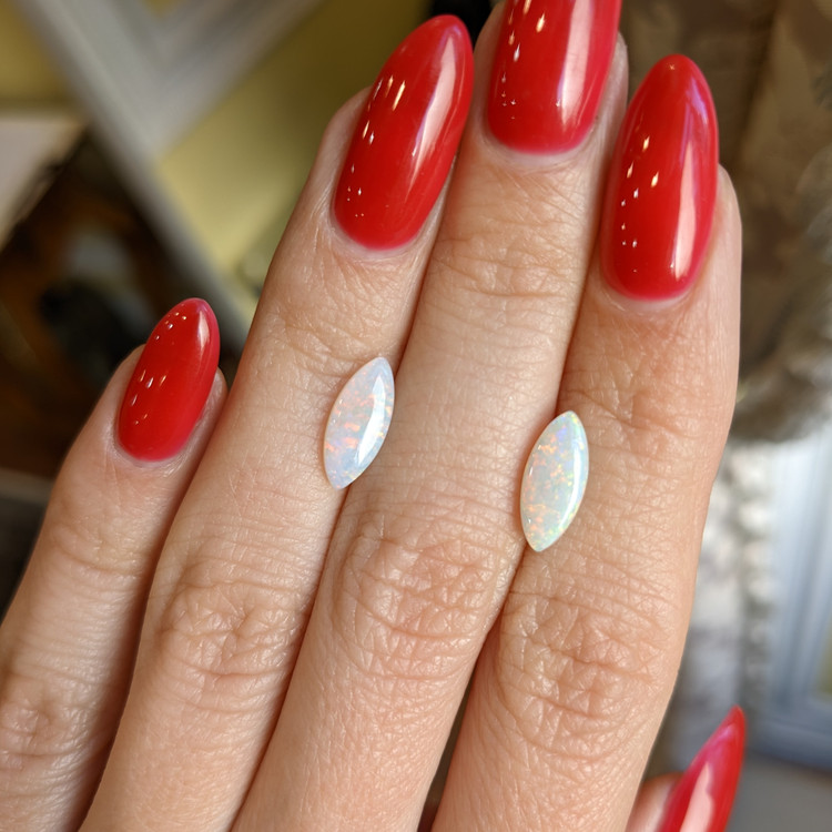 1.61 Ct.Tw. Cabochon Opal Pair from Australia