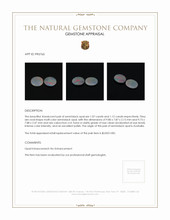 2.19 Ct.Tw.Total Carat Weight Cabochon Opal Pair from Australia Appraisal