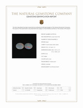 2.19 Ct.Tw.Total Carat Weight Multi Color Crystal Opal (Jelly Opal) Pair from Australia Scan Report