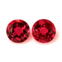 1.37 Ct.Tw.Total Carat Weight Ruby Pair from Mozambique Video