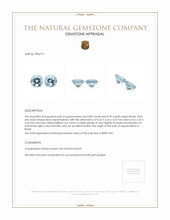 1.79&nbsp;Ct.Tw.Total Carat Weight Aquamarine Pair from Brazil Appraisal