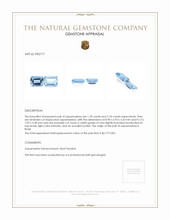 3.96&nbsp;Ct.Tw.Total Carat Weight Aquamarine Pair from Brazil Appraisal