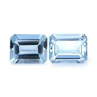 3.96 Ct.Tw.Total Carat Weight Aquamarine Pair from Brazil Video