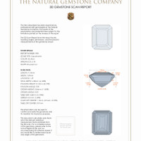 3.96&nbsp;Ct.Tw.Total Carat Weight Aquamarine Pair from Brazil 3 D Scan Report